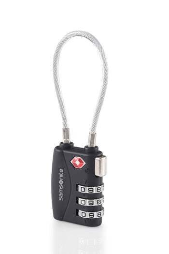 TRAVEL ESSENTIALS 3.DIAL CABLE LOCK TSA