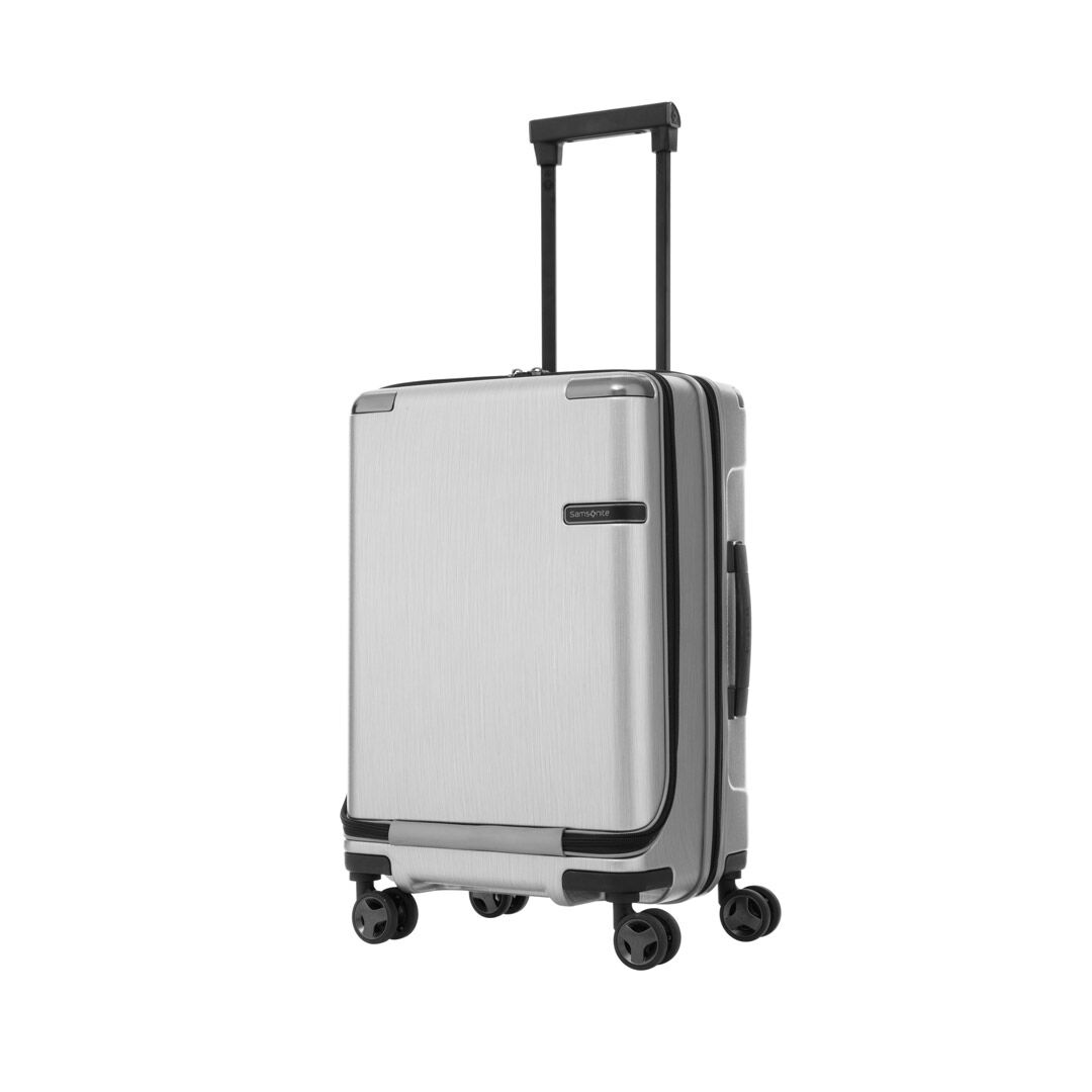 Samsonite Evoa Spinner 55 20 Front Pkt Unisex Brushed Silver