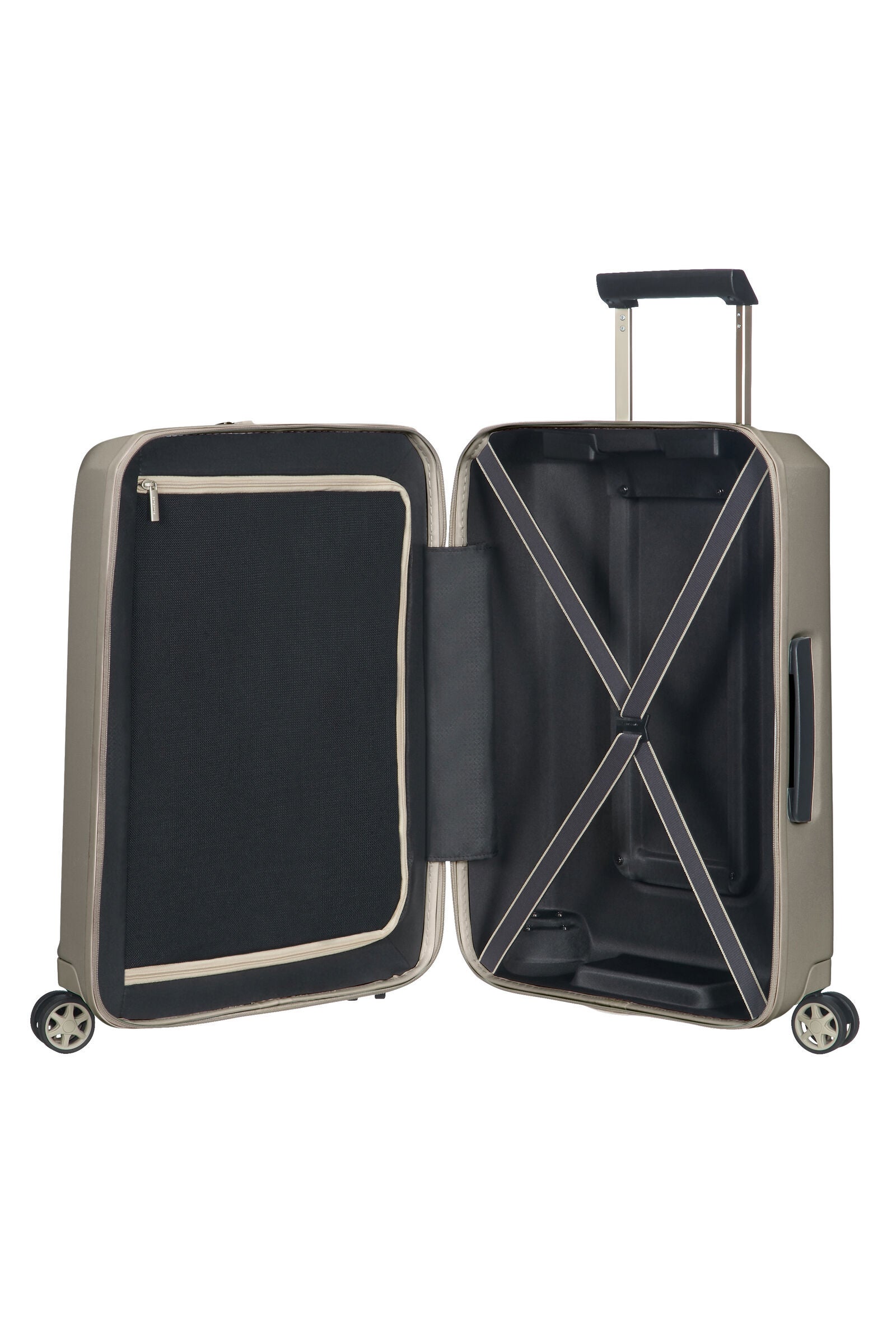 Samsonite Prodigy Spinner 55 20 Unisex Ivory Gold Cabin Luggage