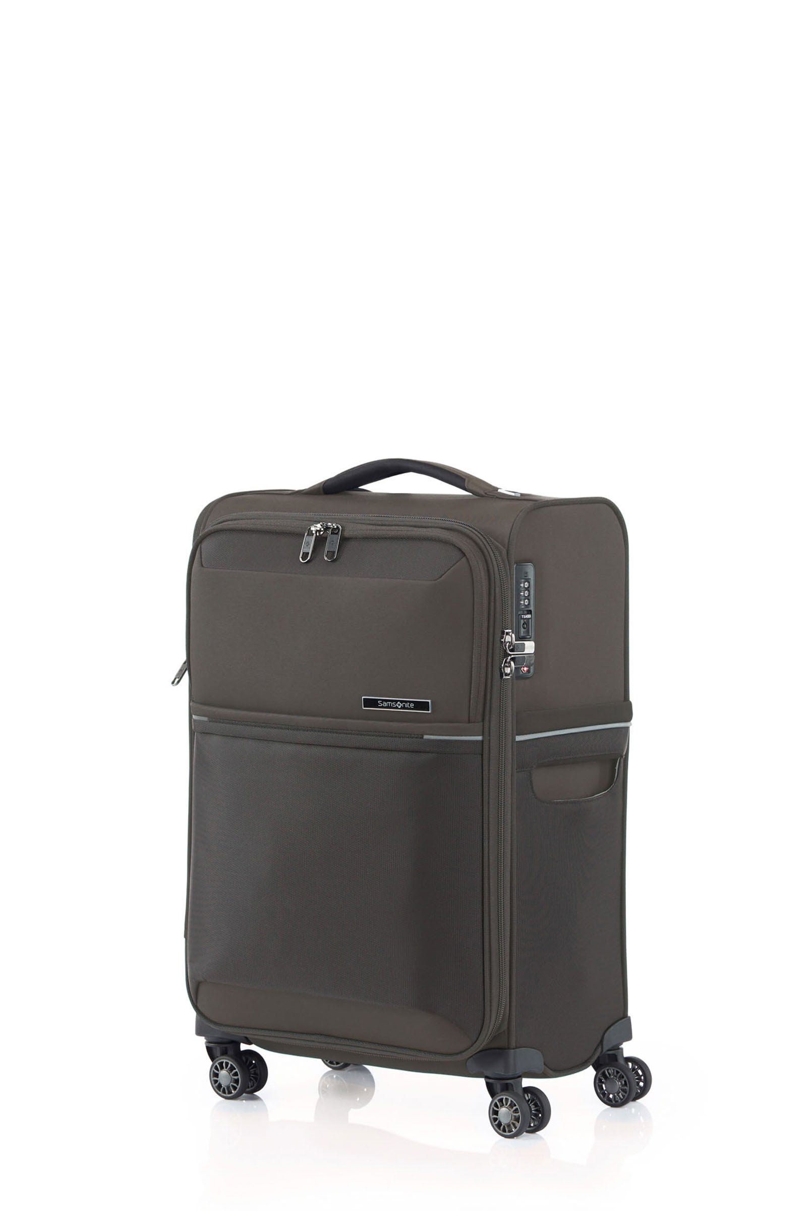 Samsonite 73h Spinner 55 20 Unisex Platin Grey Cabin Luggage