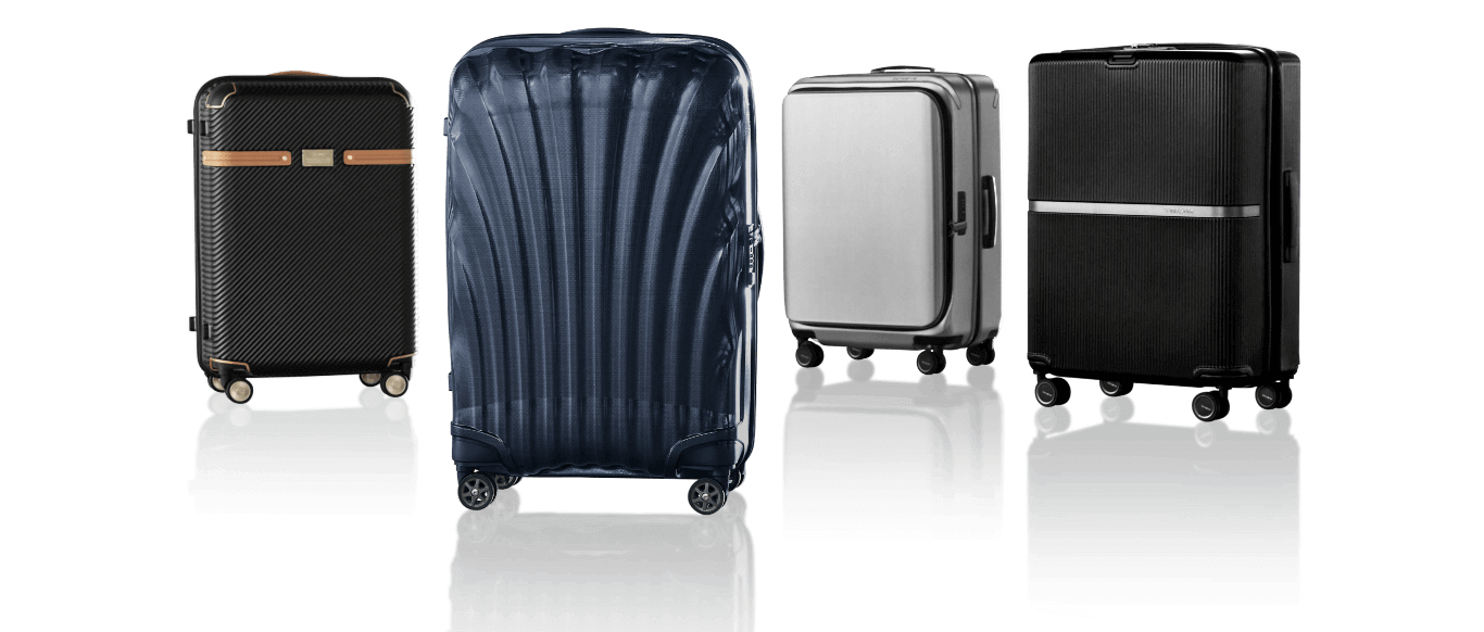 Samsonite UNIMAX, C-LITE, RICHMOND II and MINTER luggages group shot