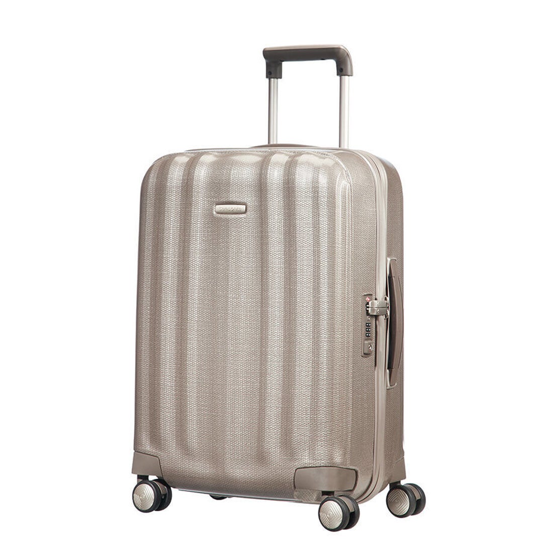 Samsonite Sbl Cubelite Spinner 55/20 Cabin unisex Ivory Gold Luggage