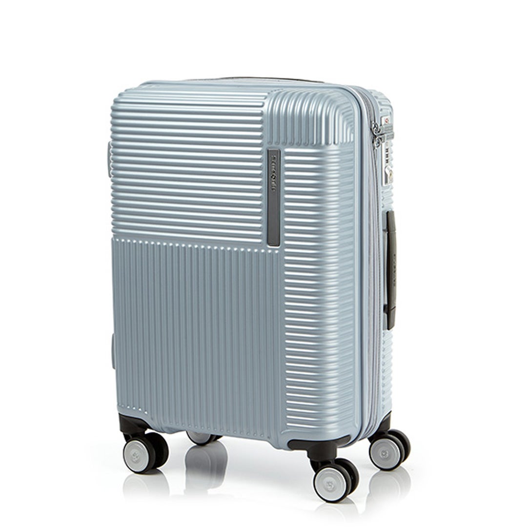 Samsonite Rexa Spinner 55 20 Exp Unisex Silver Cabin Luggage